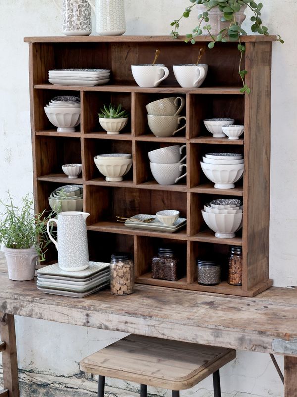 Arés Latteskål m. grønt mønster sett med 5