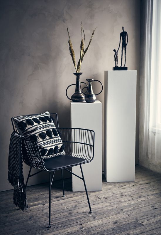 MINNA Putetrekk, svart/offwhite